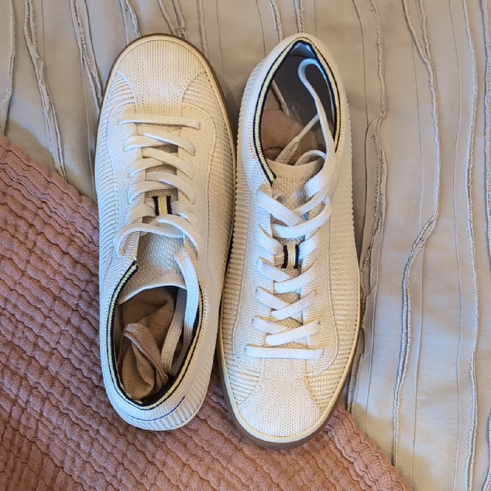 Rothy's Cream Knit Sneakers